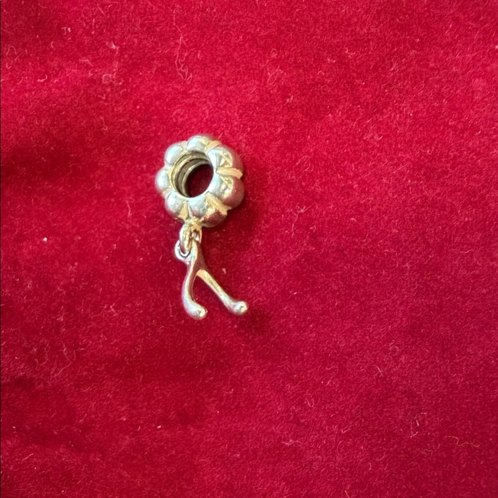 Silver Floral Charm Pendant